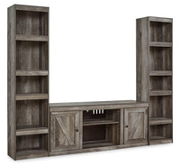Thumbnail for Wynnlow - Gray - 3-Piece Entertainment Center Tony's Home Furnishings Furniture. Beds. Dressers. Sofas.