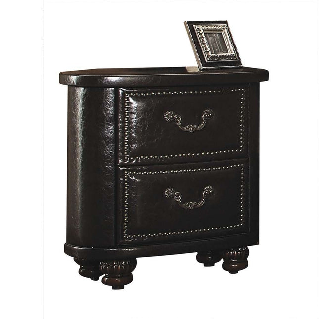 Varada - Nightstand - Vintage Espresso PU - Tony's Home Furnishings