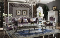 Picardy - Sofa - Velvet & Antique Platinum - Tony's Home Furnishings