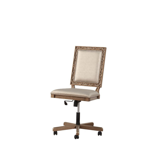 Orianne - Executive Office Chair - Champagne PU & Antique Gold - Tony's Home Furnishings