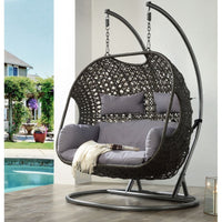 Thumbnail for Vasant - Patio Swing Chair - Gray, Dark - Tony's Home Furnishings