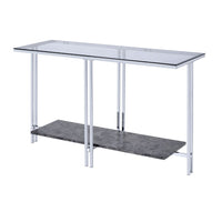 Liddell - Accent Table - Chrome & Glass - Tony's Home Furnishings