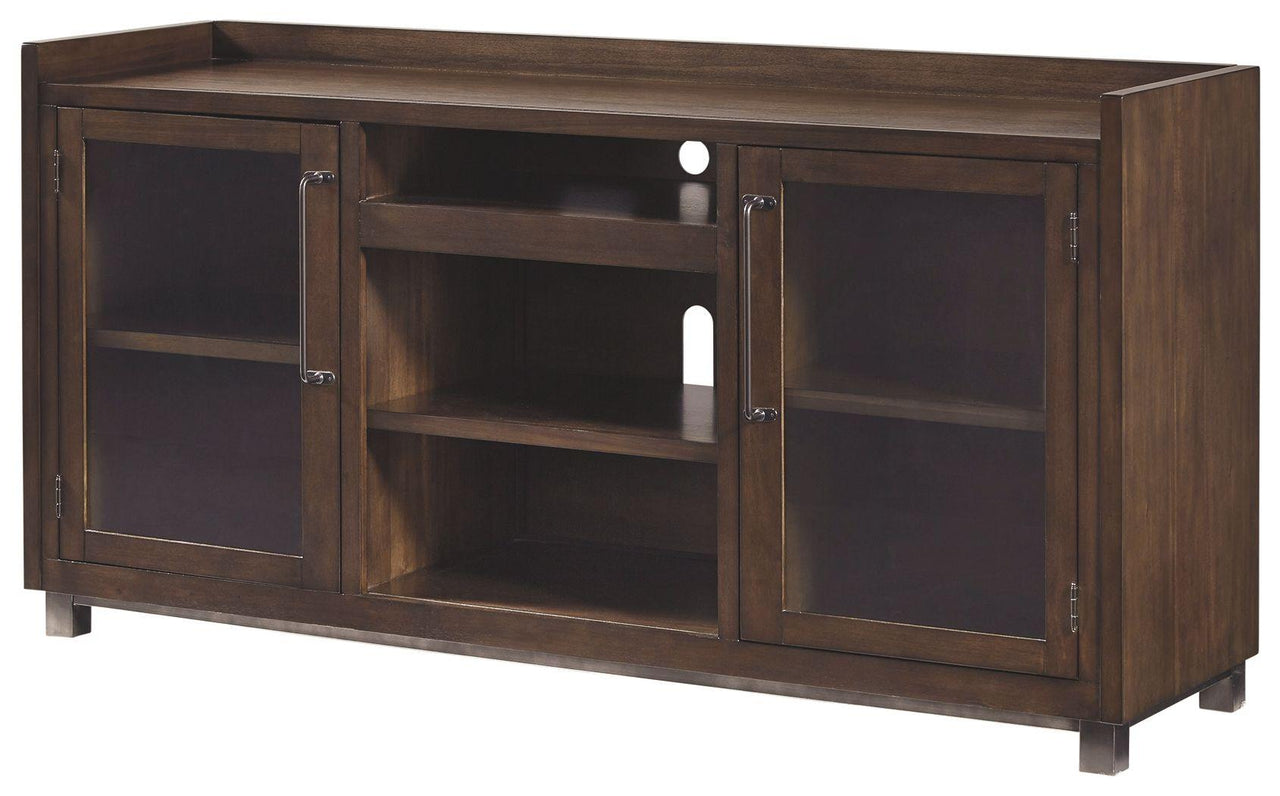 Starmore - Brown - Xl TV Stand W/Fireplace Option Tony's Home Furnishings Furniture. Beds. Dressers. Sofas.