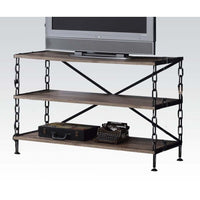 Thumbnail for Jodie - TV Stand - Rustic Oak & Antique Black - Tony's Home Furnishings