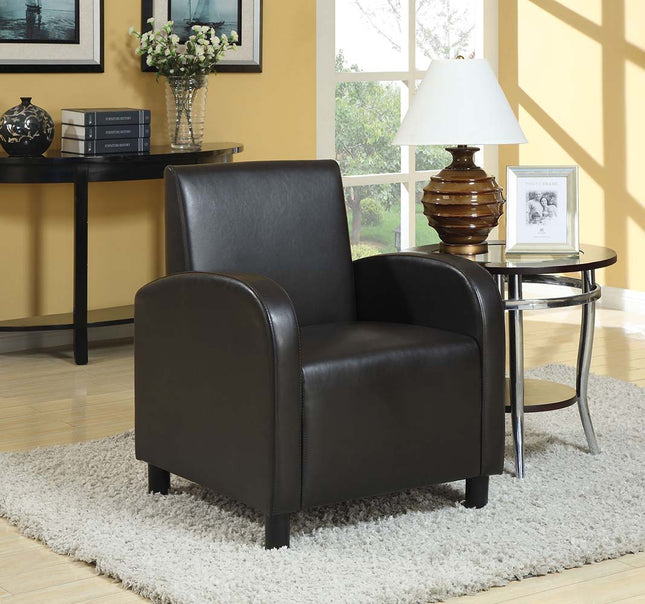 Maxie - Accent Chair - Black PU - Tony's Home Furnishings