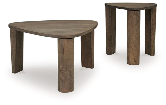 Reidport - Grayish Brown - Accent Cocktail Table Set (Set of 2) - Tony's Home Furnishings