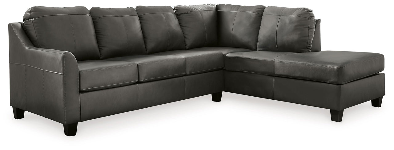 Valderno - Fog - 2-Piece Sectional With Raf Corner Chaise - Tony's Home Furnishings