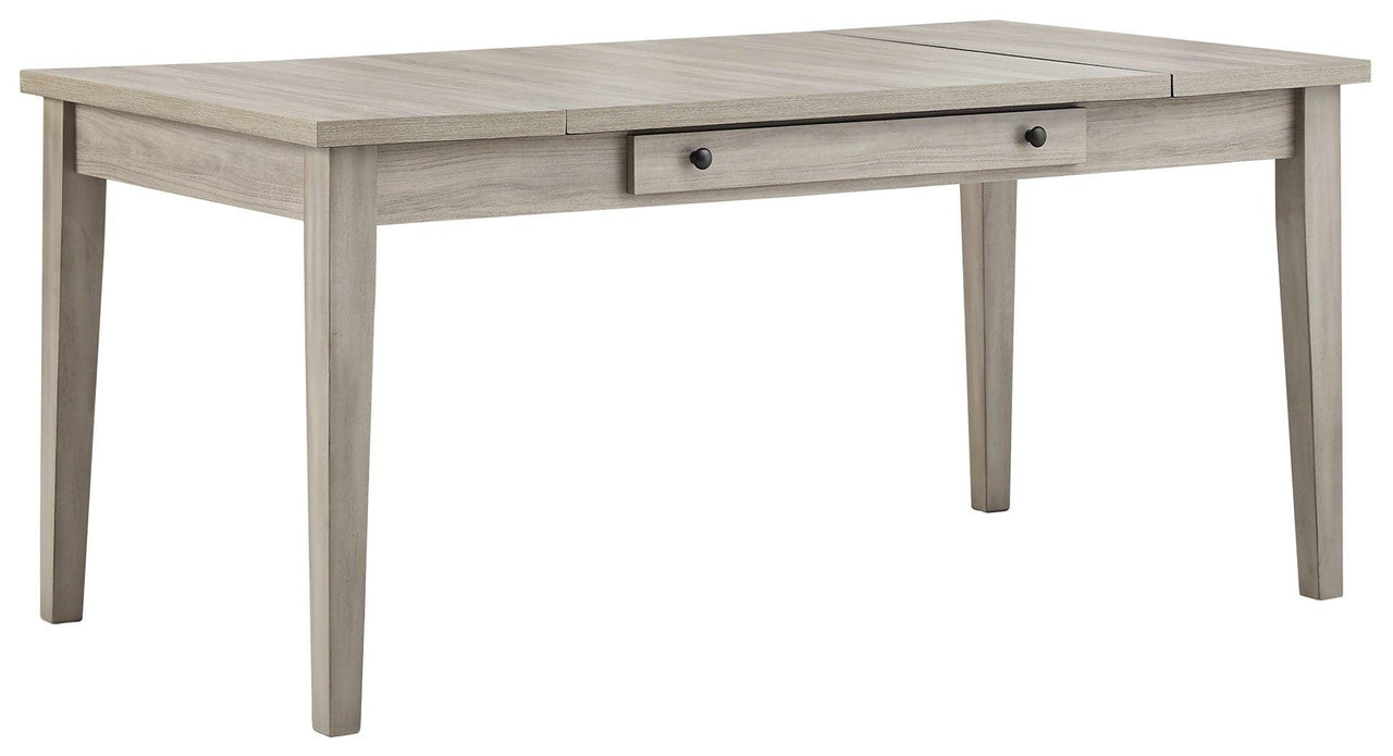 Parellen - Gray - Rect Drm Table W/Storage Tony's Home Furnishings Furniture. Beds. Dressers. Sofas.