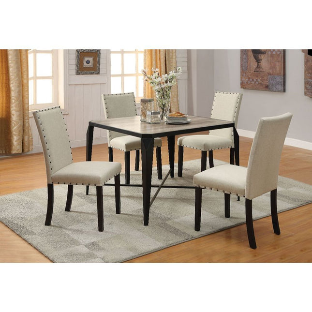 Oldlake - Dining Table - Antique Light Oak & Black - Tony's Home Furnishings