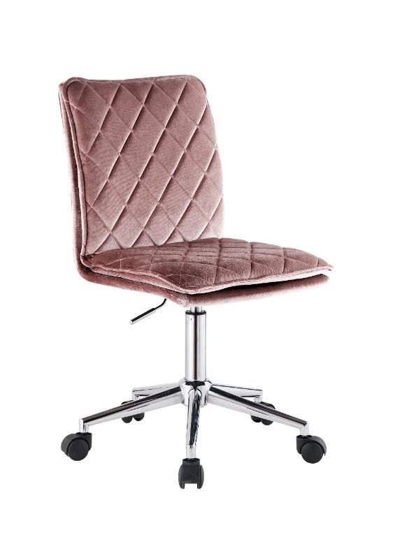 Aestris - Office Chair - Pink Velvet - Tony's Home Furnishings