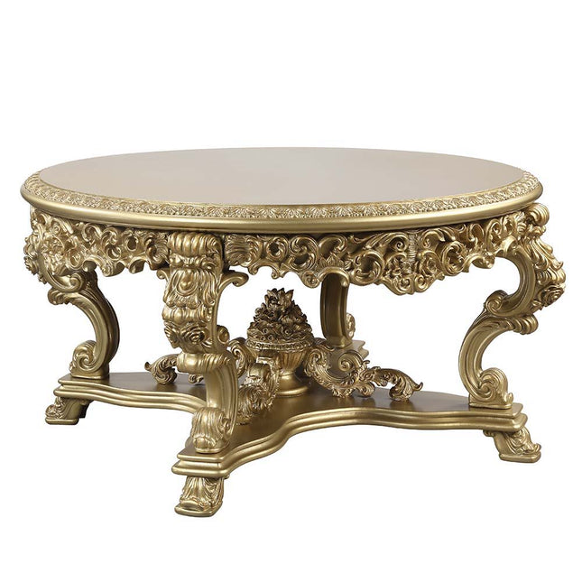 Bernadette - Dining Table - Gold Finish - 32" - Tony's Home Furnishings