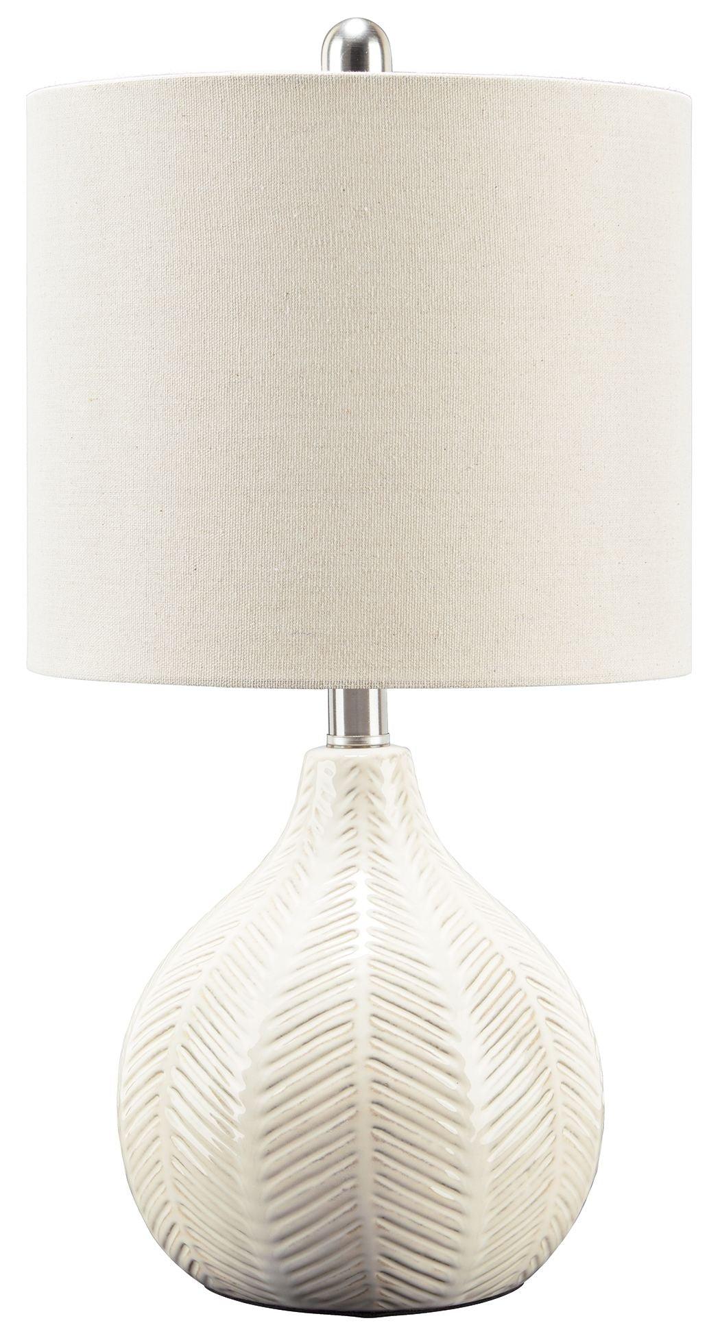 Rainermen - Off White - Ceramic Table Lamp Tony's Home Furnishings Furniture. Beds. Dressers. Sofas.