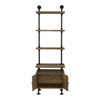 Ensata II - Side Pier - Rustic Oak & Black Finish - Tony's Home Furnishings