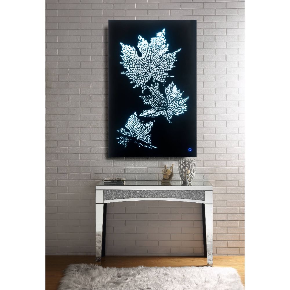 Hadrias - Wall Art - Smoky Glass & Faux Crystal - Tony's Home Furnishings