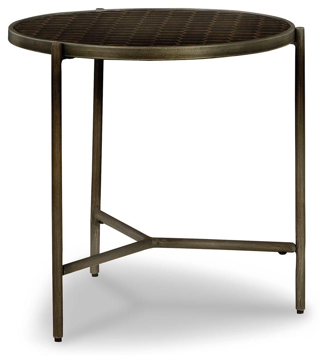 Doraley - Brown / Gray - Chair Side End Table Tony's Home Furnishings Furniture. Beds. Dressers. Sofas.