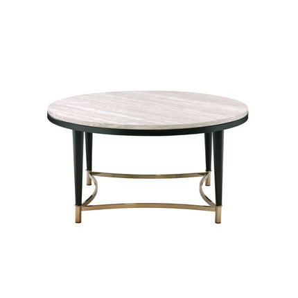 Ayser - Coffee Table - White Washed & Black - Tony's Home Furnishings