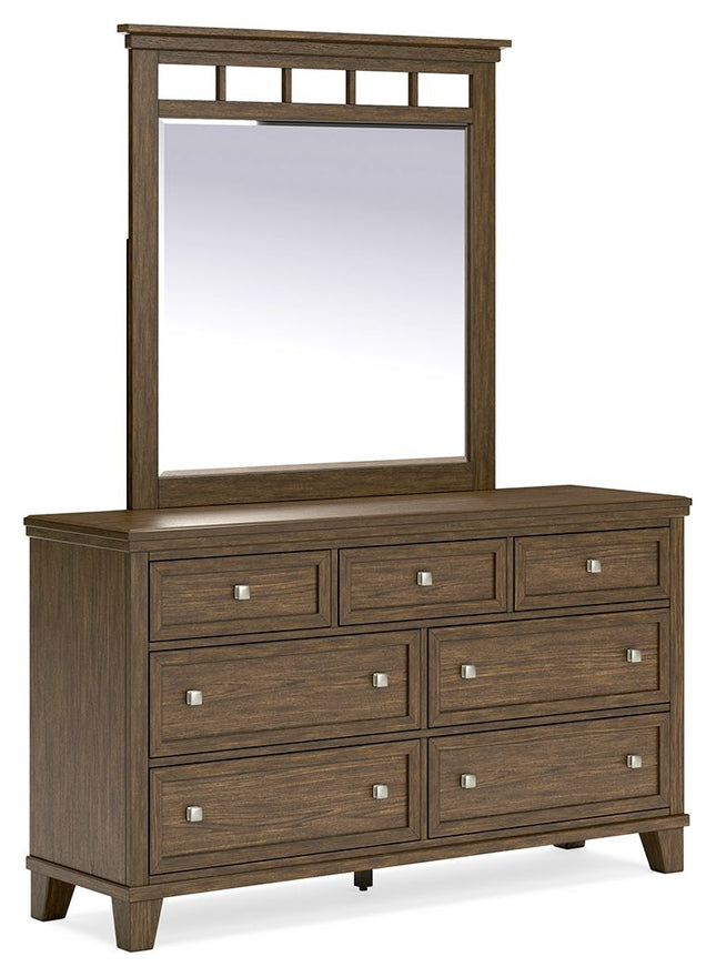 Shawbeck - Medium Brown - Dresser And Mirror - Tony's Home Furnishings