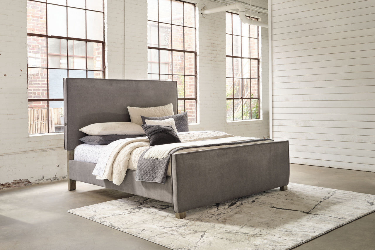 Krystanza - Upholstered Panel Bed Tony's Home Furnishings Furniture. Beds. Dressers. Sofas.