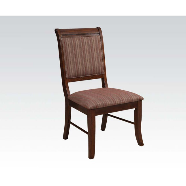 Mahavira - Side Chair (Set of 2) - Fabric & Espresso - Tony's Home Furnishings