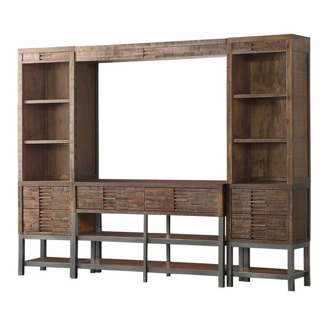 Andria - Entertainment Center - Reclaimed Oak - Tony's Home Furnishings