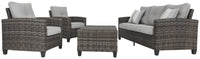 Thumbnail for Cloverbrooke - Gray - Sofa, Chairs, Table Set (Set of 4) - Tony's Home Furnishings