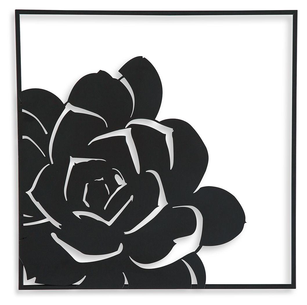 Ellyse - Black - Wall Decor - Blossom Design Tony's Home Furnishings Furniture. Beds. Dressers. Sofas.