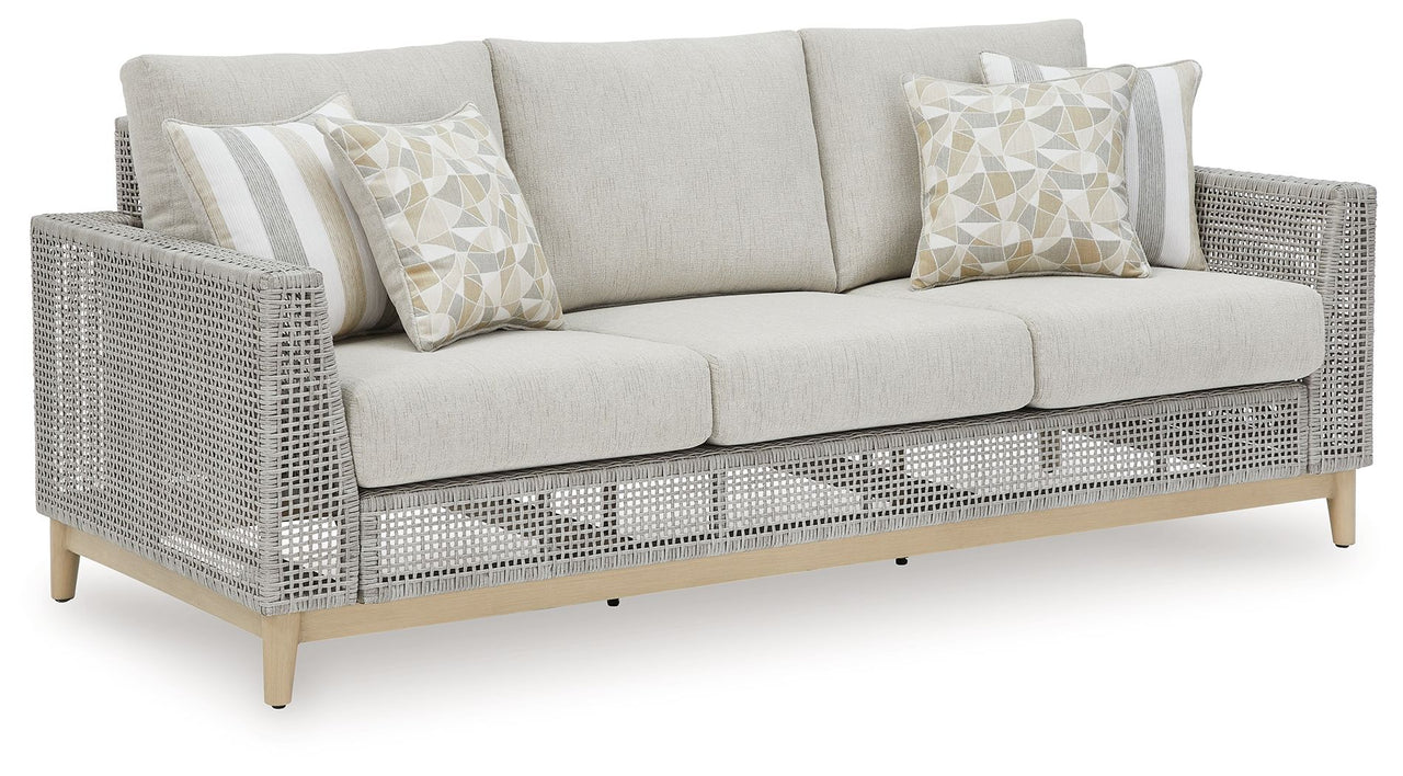 Seton Creek - Gray - Sofa With Cushion - Tony's Home Furnishings