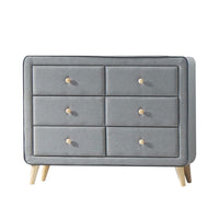 Valda - Dresser - Light Gray Fabric - Tony's Home Furnishings