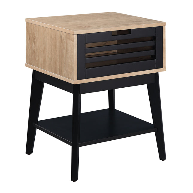 Gamaliel - End Table - Oak & Espresso Finish - Tony's Home Furnishings