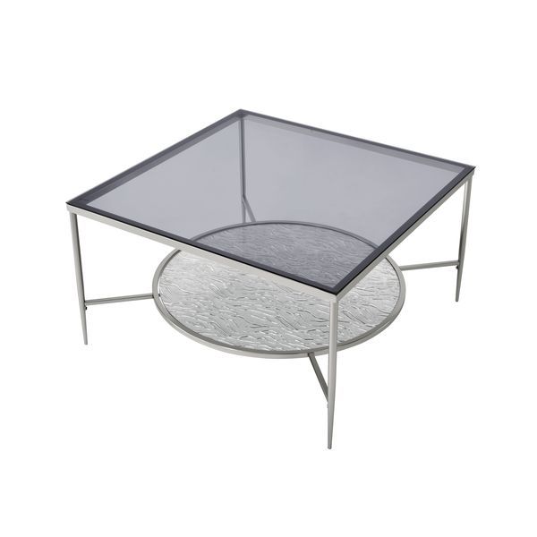 Adelrik - Coffee Table - Glass & Chrome Finish - Tony's Home Furnishings