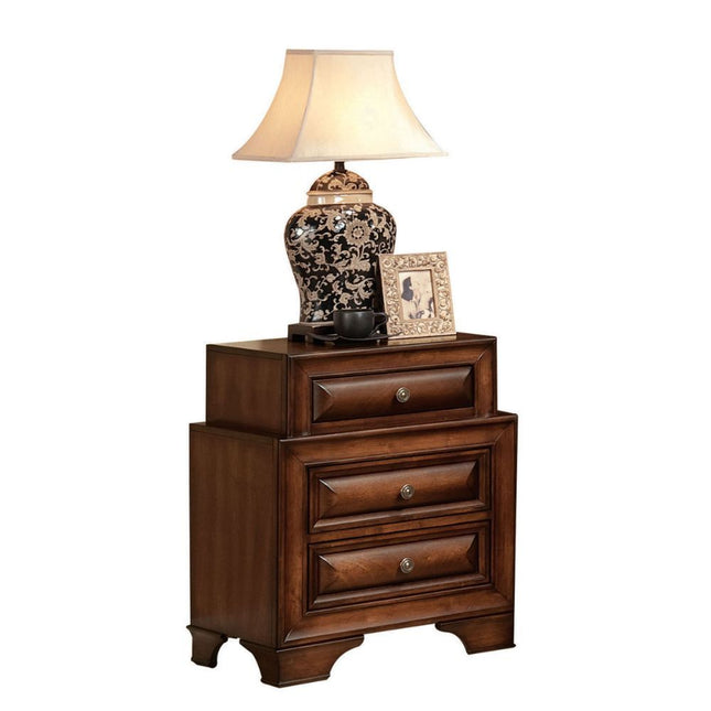 Konane - Nightstand - Brown Cherry - Tony's Home Furnishings