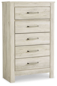 Thumbnail for Bellaby - Whitewash - Five Drawer Chest Tony's Home Furnishings Furniture. Beds. Dressers. Sofas.
