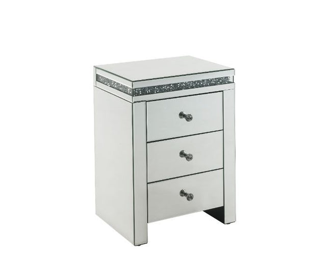 Noralie - Accent Table - Mirroed & Faux Diamonds - Tony's Home Furnishings