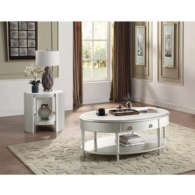 Kasa Coffee Table - Sintered Stone Top & Champagne Finish - Tony's Home Furnishings