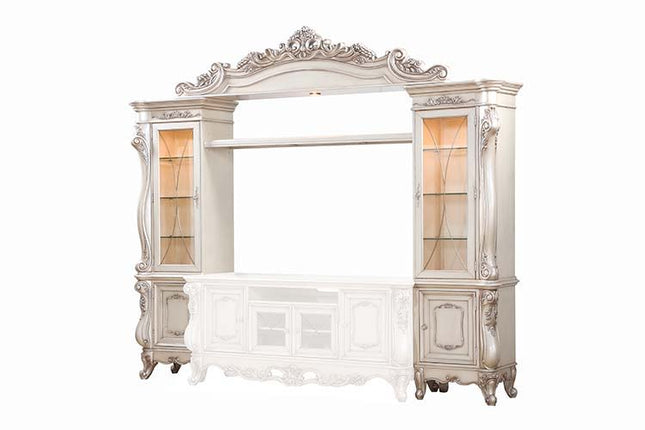 Gorsedd - Entertainment Center - Antique White - Tony's Home Furnishings