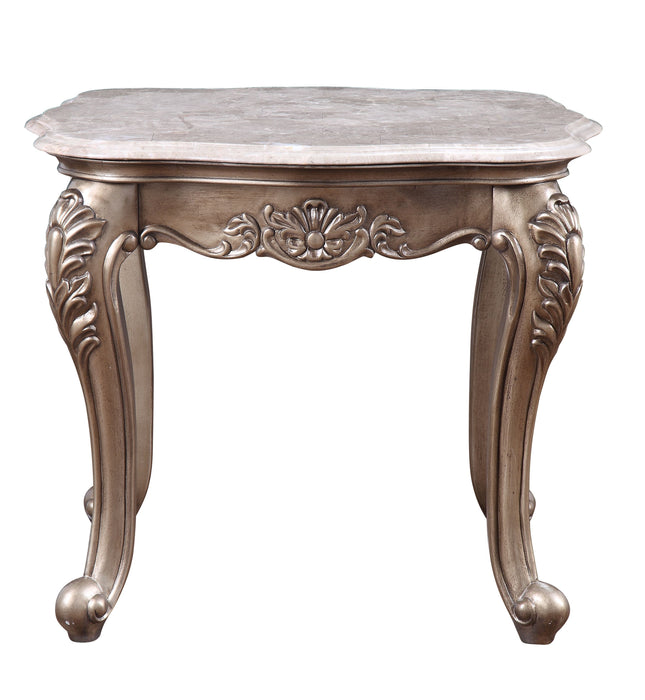 Jayceon - End Table - Marble & Champagne - Tony's Home Furnishings