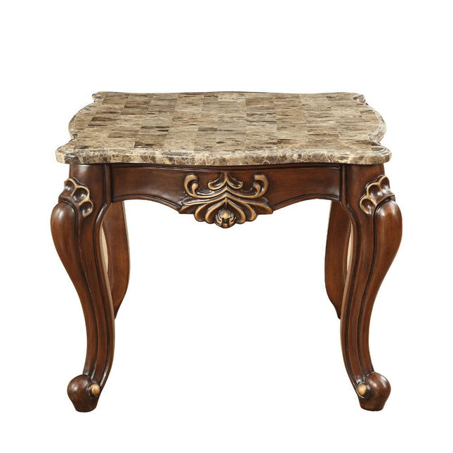 Shalisa - End Table - Marble & Walnut - Tony's Home Furnishings