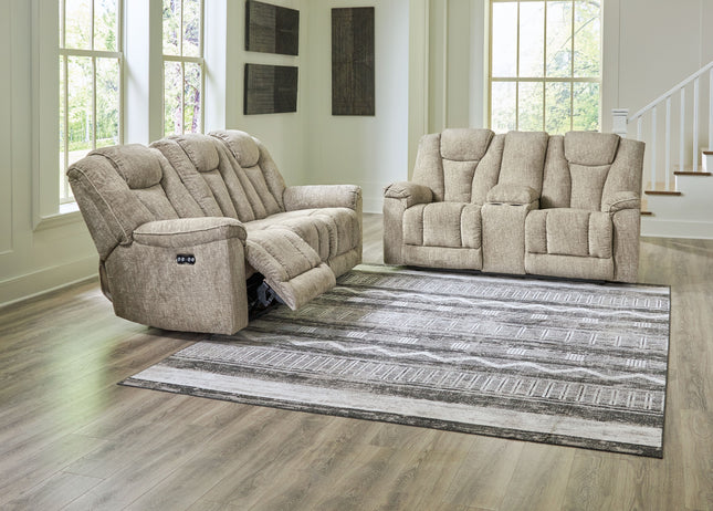 Hindmarsh - Stone - 2 Pc. - Power Reclining Sofa, Power Reclining Loveseat - Tony's Home Furnishings