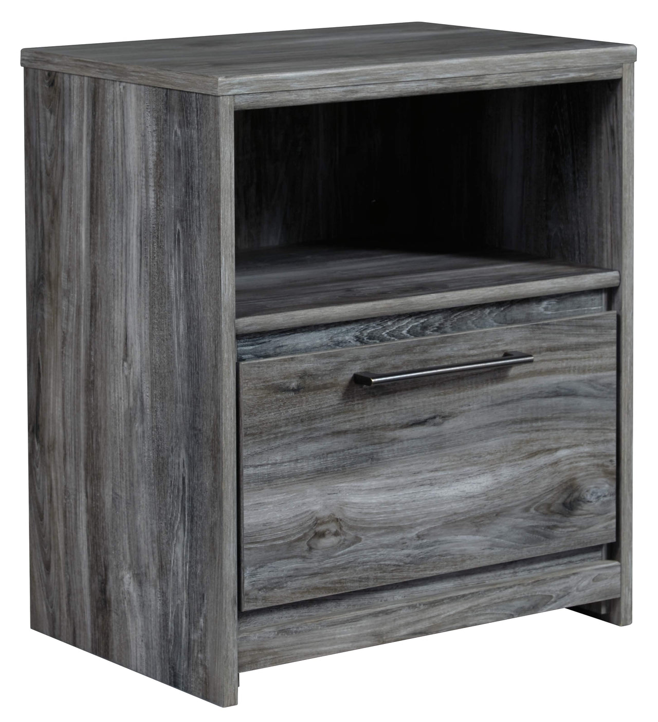 Baystorm - Gray - One Drawer Night Stand Tony's Home Furnishings Furniture. Beds. Dressers. Sofas.