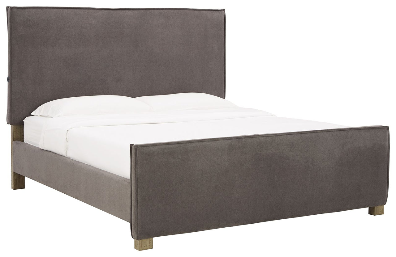 Krystanza - Upholstered Panel Bed Tony's Home Furnishings Furniture. Beds. Dressers. Sofas.