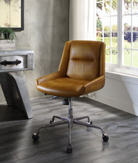 Thumbnail for Ambler - Executive Office Chair - Saddle Brown Top Grain Leather - Tony's Home Furnishings