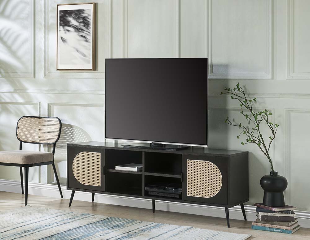 Colson - TV Stand - Black Finish - Tony's Home Furnishings