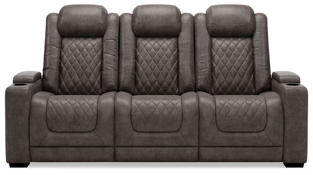 Hyllmont - Gray - Pwr Rec Sofa With Adj Headrest Ashley Furniture 