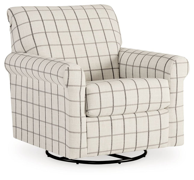 Davinca - Charcoal - Swivel Glider Accent Chair Benchcraft® 