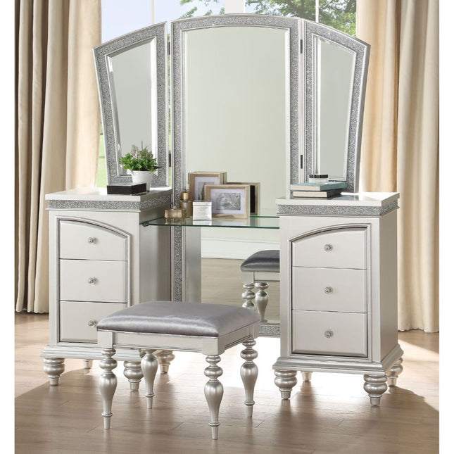 Maverick - Vanity Desk - Platinum - Tony's Home Furnishings