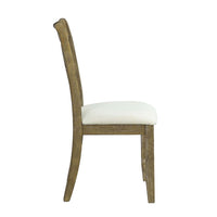 Thumbnail for Karsen - Side Chair (Set of 2) - Beige Linen & Rustic Oak Finish - Tony's Home Furnishings