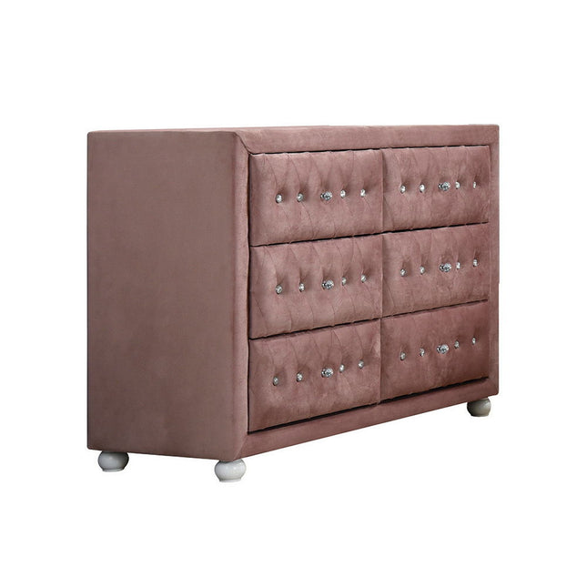 Reggie - Dresser - Pink Fabric - Tony's Home Furnishings