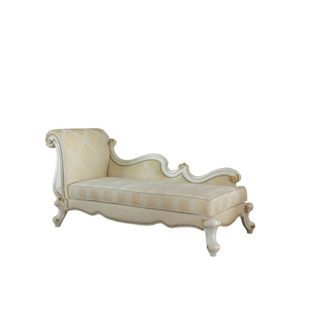 Picardy - Chaise - Antique Pearl & Fabric - Tony's Home Furnishings