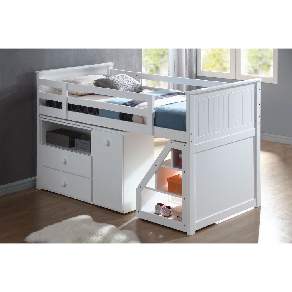 Wyatt - Loft Bed - White - Tony's Home Furnishings
