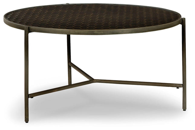 Doraley - Brown / Gray - Round Cocktail Table Signature Design by Ashley® 